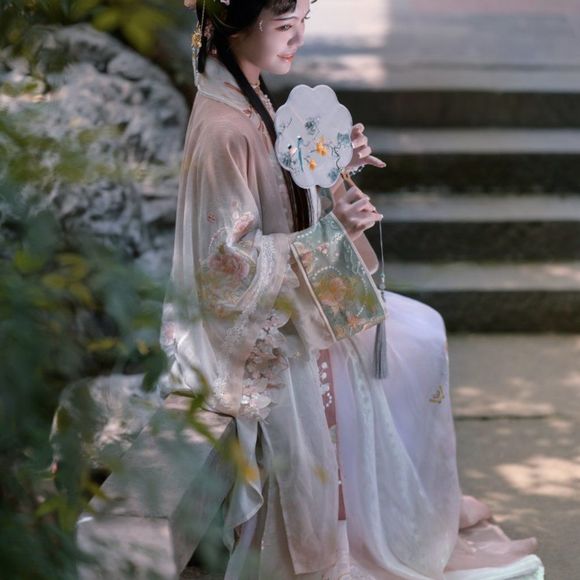 Koi Blessings Embroidered Gown | Traditional Hanfu - Picture 9 of 10